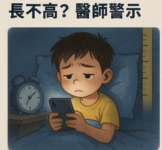 睡前滑手機讓孩子長不高？醫師警示